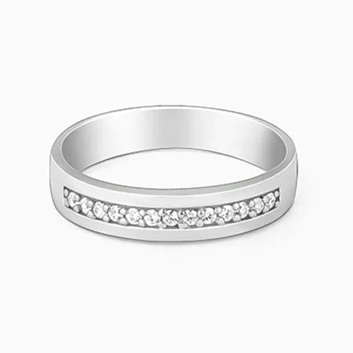 Silver Simple Serenity Men's Ring