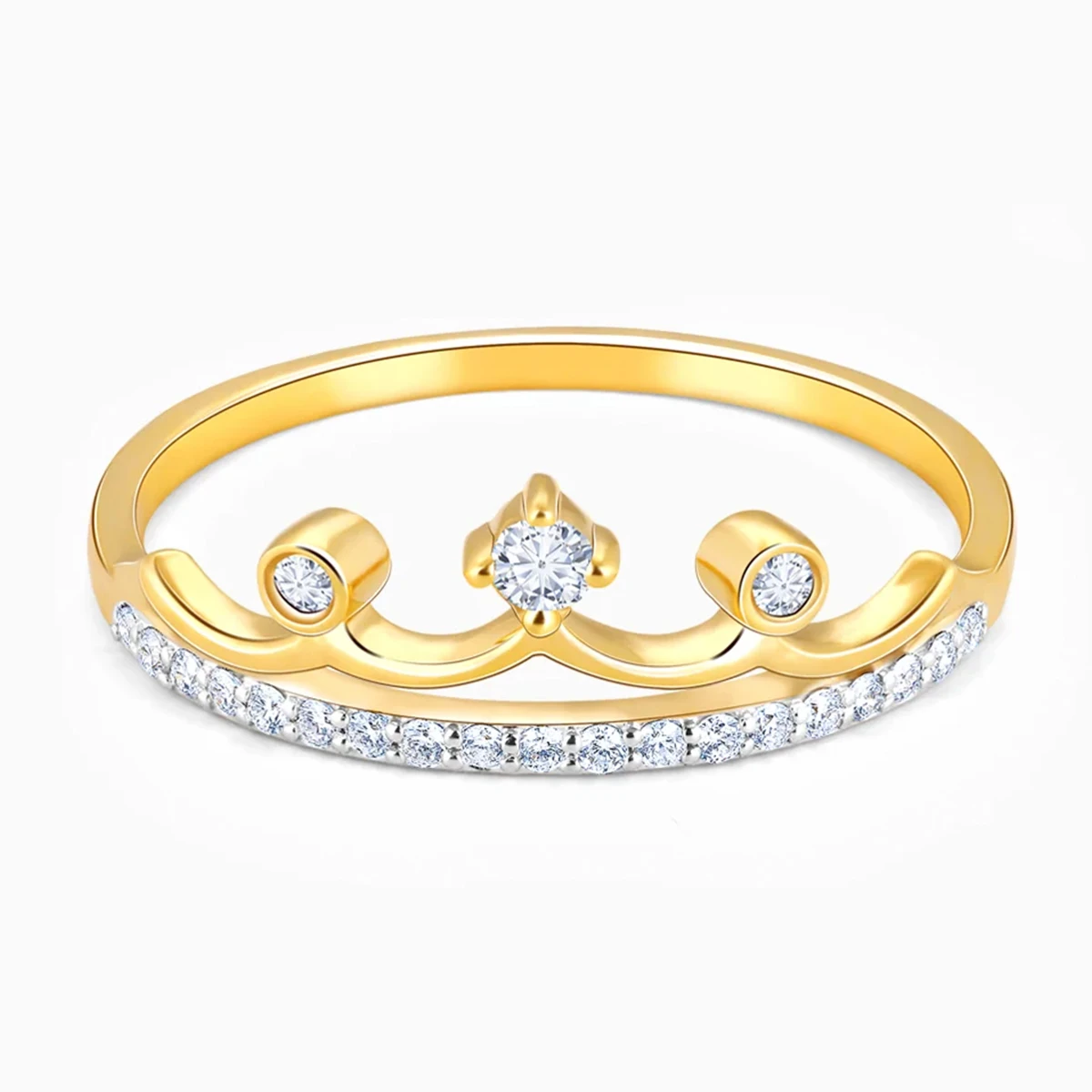 Gold Crowning Glory Diamond Ring